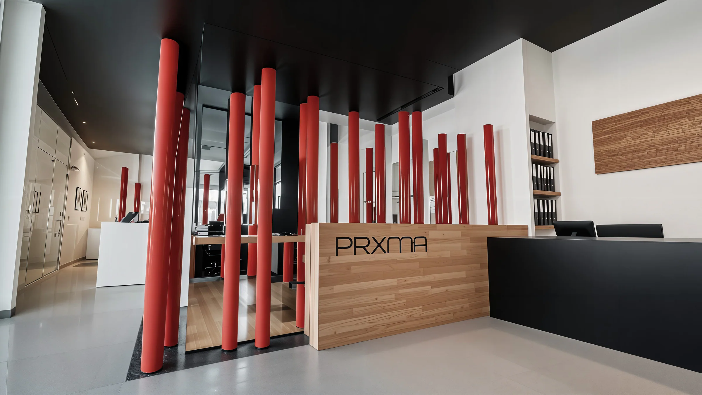 Recepción y oficinas comerciales PRXMA